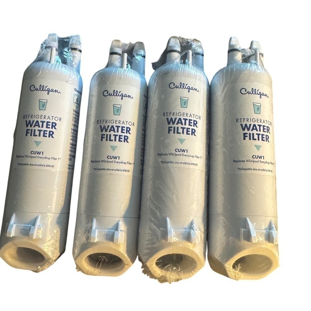Set of 4 Culligan CUW1 Refrigerator Water Filter – Replaces Whirlpool Filter 1